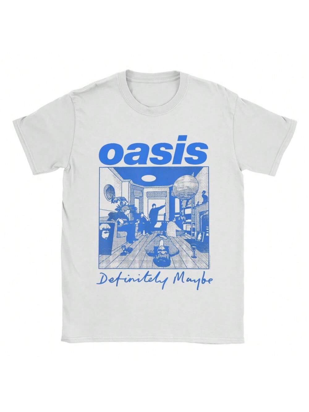 

Mens Womens O-Oasis Rock Band T Shirt Pure Cotton Printed Tee Shirts Retro Music Concert Clothing Outfits XXXXXL