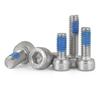 304 Stainless Steel Hex Socket Set Screw with Loctite Anti-Loosening Threadlocker, Sizes M2-M6