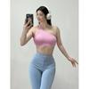 Oblique Shoulder Bubble Wrap Yoga Bra Cloud Sense Beauty Back Exercise Underwear Asymmetrical Shoulder Strap Running Workout Vest Tops