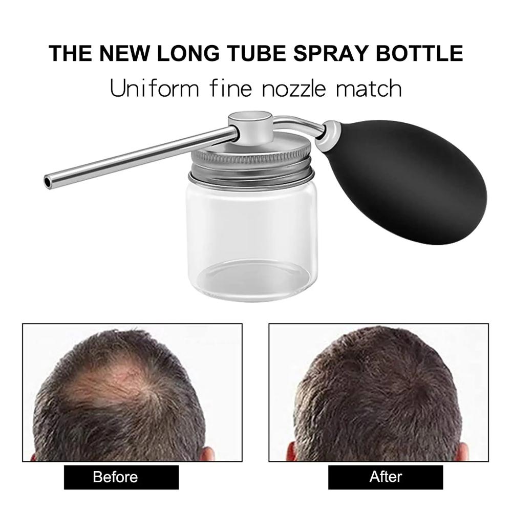 Refillable Hair Salon Powder Spray Bottle Talc Fiber Fiber Spray Applicator  Barbershop