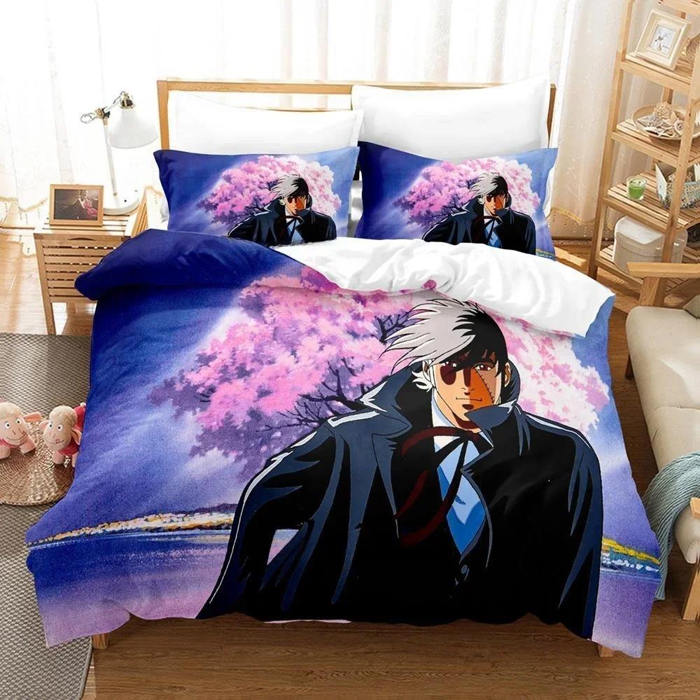 Comfortable Anime Print Duvet Cover Set With Duvet Cover And Pillowcases Single Twin Full Queen King Sizes For Adults And Kids