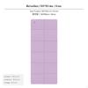 Foldable Extra Wide Thick TPE Yoga Mat, NonSlip Portable Fitness Pad Taro Purple 0.6cm