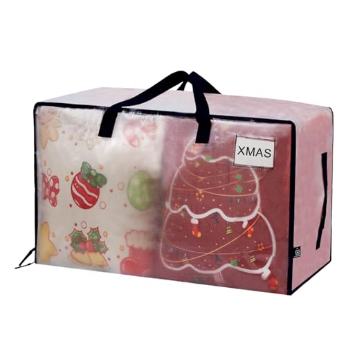 VENO Futon Storage Bags, 103L Large Capacity, Alternative To Cardboard Boxes for Moving, with 3-Hook and Loop Zipper, 2 Pairs of Handles, Water Resist