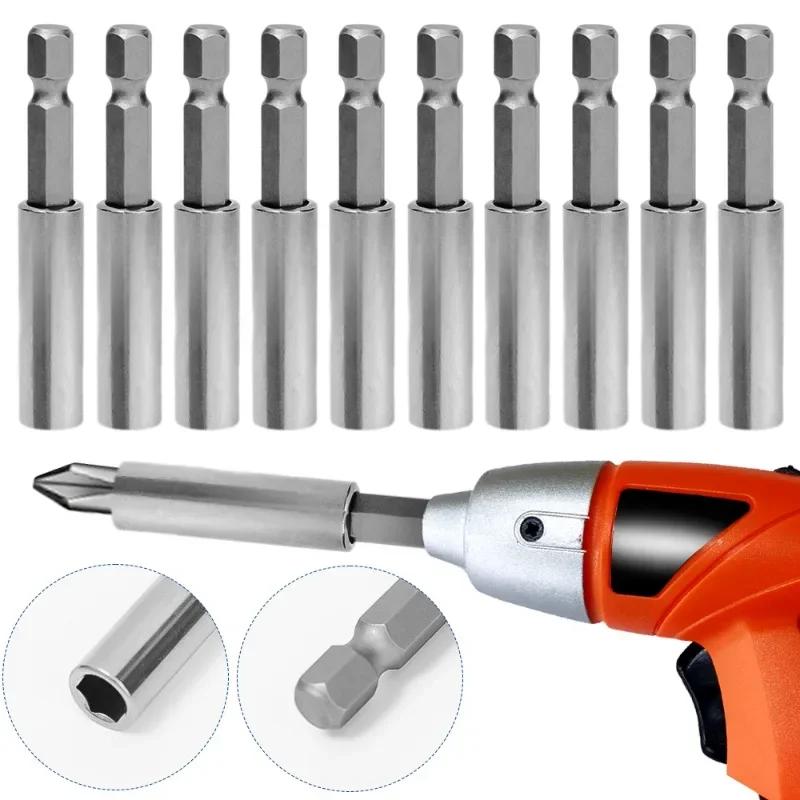 Magnetic Screwdriver Extension Hexagonal Handle Extended Carbon Steel Connecting Rod Screwdriver Bit Holder Power Tool Wholesale