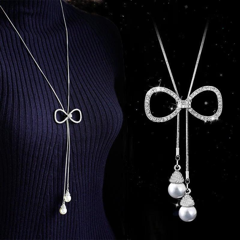 Elegante Quasten-Pulloverkette für Damen - Vielseitiges, hochwertiges europäisches und amerikanisches Design für Herbst/Winter-Mode