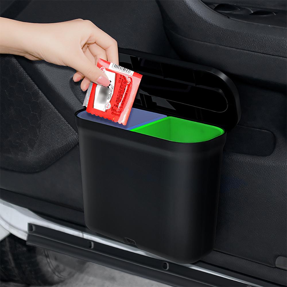 3-in-1 Multifunktionale Auto-Müllaufbewahrungsbox Auto-Mülleimer Auto-Müllbehälter Auto-Rücksitz-Aufbewahrungsbox Tür-Hänge-Aufbewahrungskoffer