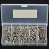 250Pcs/Set Single Barrel Crimping Sleeve Fishing Line Wire Leader Copper Tube Connector Fishing Accessories Line Tube