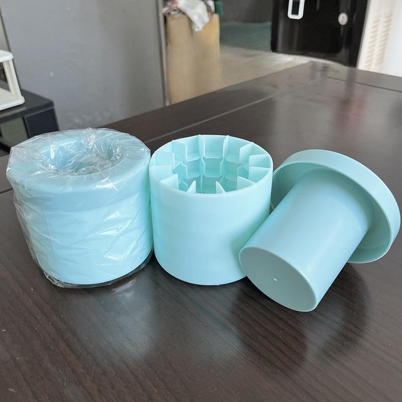 Stlačovací kelímek Forma na ledové kostky Silikonový válec Kelímek na výrobu ledu Forma na ledové kostky Nádoba na led Forma na ledové kostky Lednička