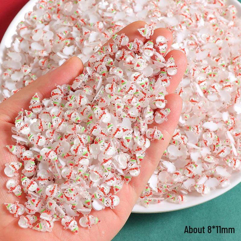 DIY Cartoon Santa & Reindeer Resin Accessories for Phone Cases & Hair Ties