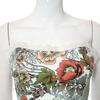 Sweet Floral Printing Backless Female Waist Corset Sleeveless Top Women Slimming Waistband Elasticity Corsets T-shirt
