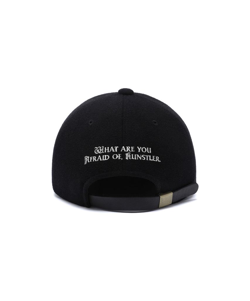 ISTKUNST Ik Blackletter Wool Cap_Black(Ik2Dfmab26A)
