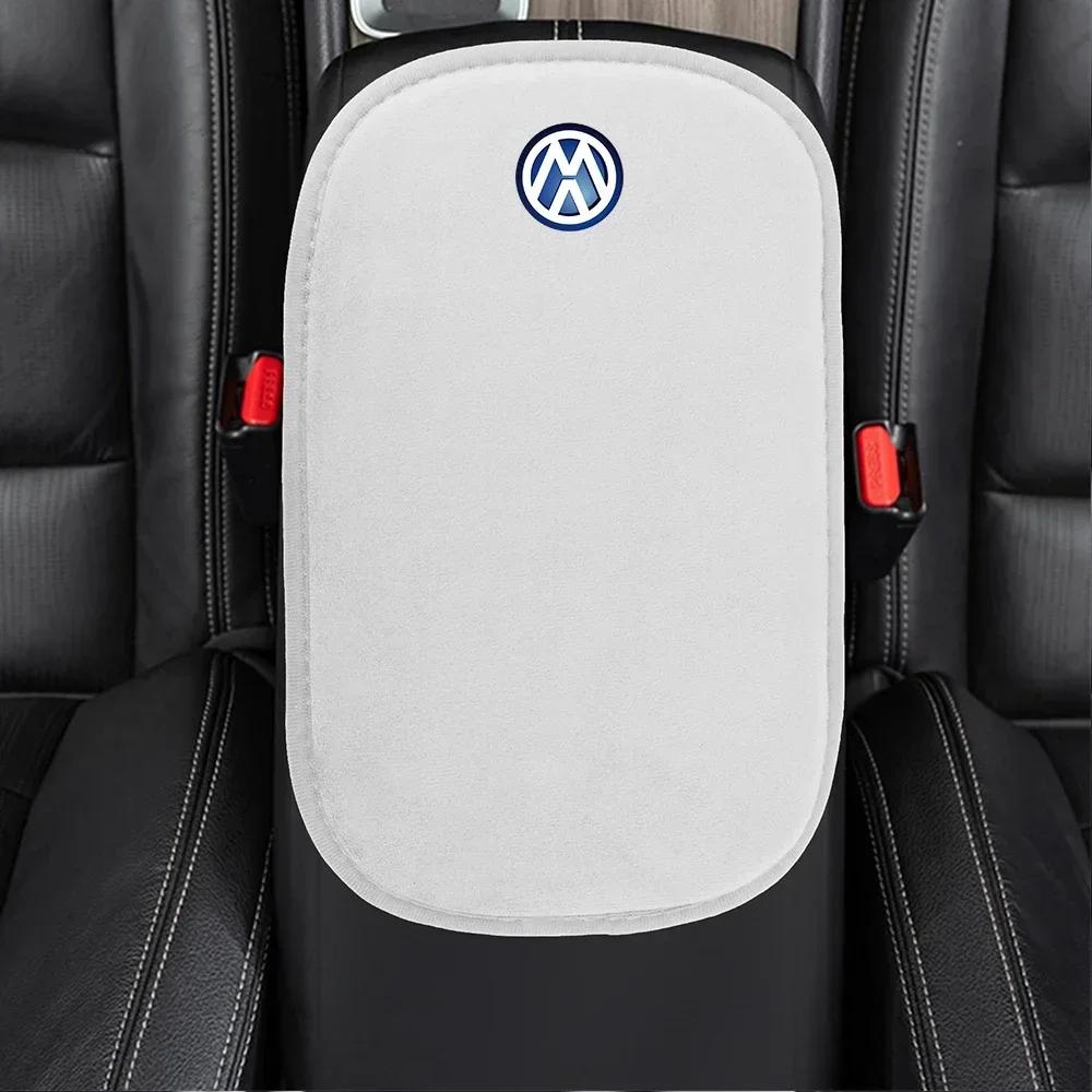 W131New Car Armrest Pad Covers Universal Center Console Auto Seat Armrests Box Pads For Volkswagen VW Passat Golf Tiguan B5 B6 B7 CC