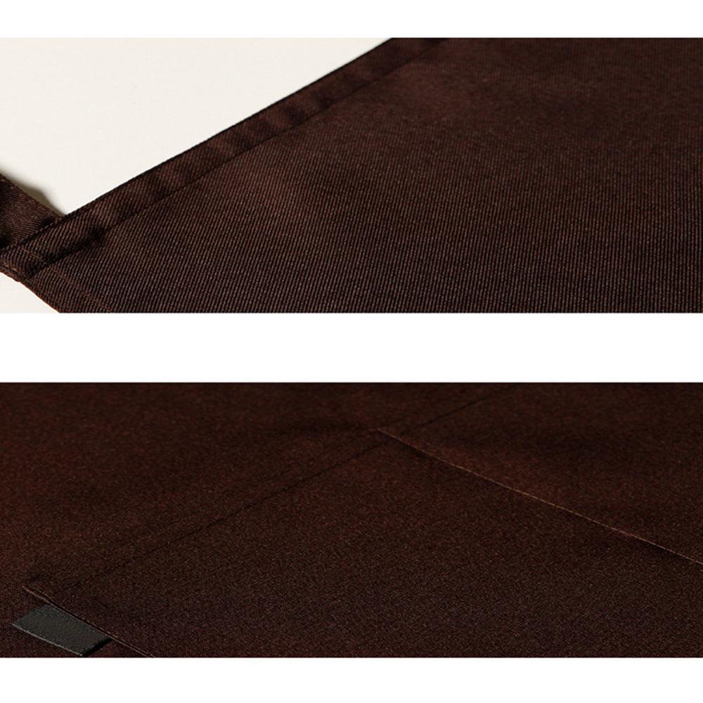 Apron Pure Color Kitchen Apron Big Pocket Adult Apron Kitchen Accessories 1pcs