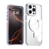 KEYSION Transparent Magnetic Case for MagSafe for iPhone 14 15 Pro Max Wireless Charging Shockproof Phone Cover for iPhone 14 15 Plus