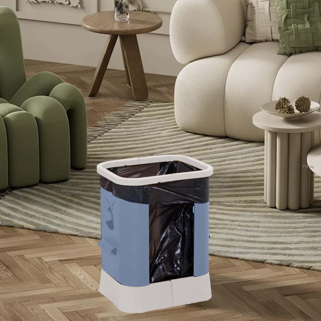 Rubbish Bin Plastic Small Trash Can Wastebasket Garbage Container Bin For Bathroom Bedroom Kitchen Home Office Trash Can Dustbin