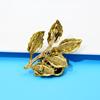 New Bee On The Branch Brooches For Women Rhinestone Fashion Pin Insect Honeybee Jewelry Vintage Accessories Good Gift