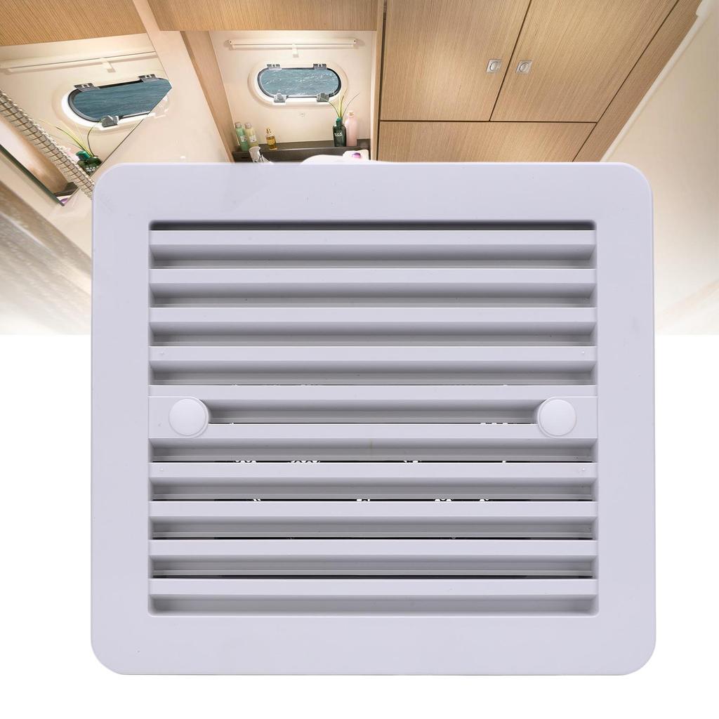 RV Side Vent Fan 12V One Way Silent Wind Air Ventilation Exhaust Fan for Motorhome Trailer Boat Camping Yachts 8.07x7.28in