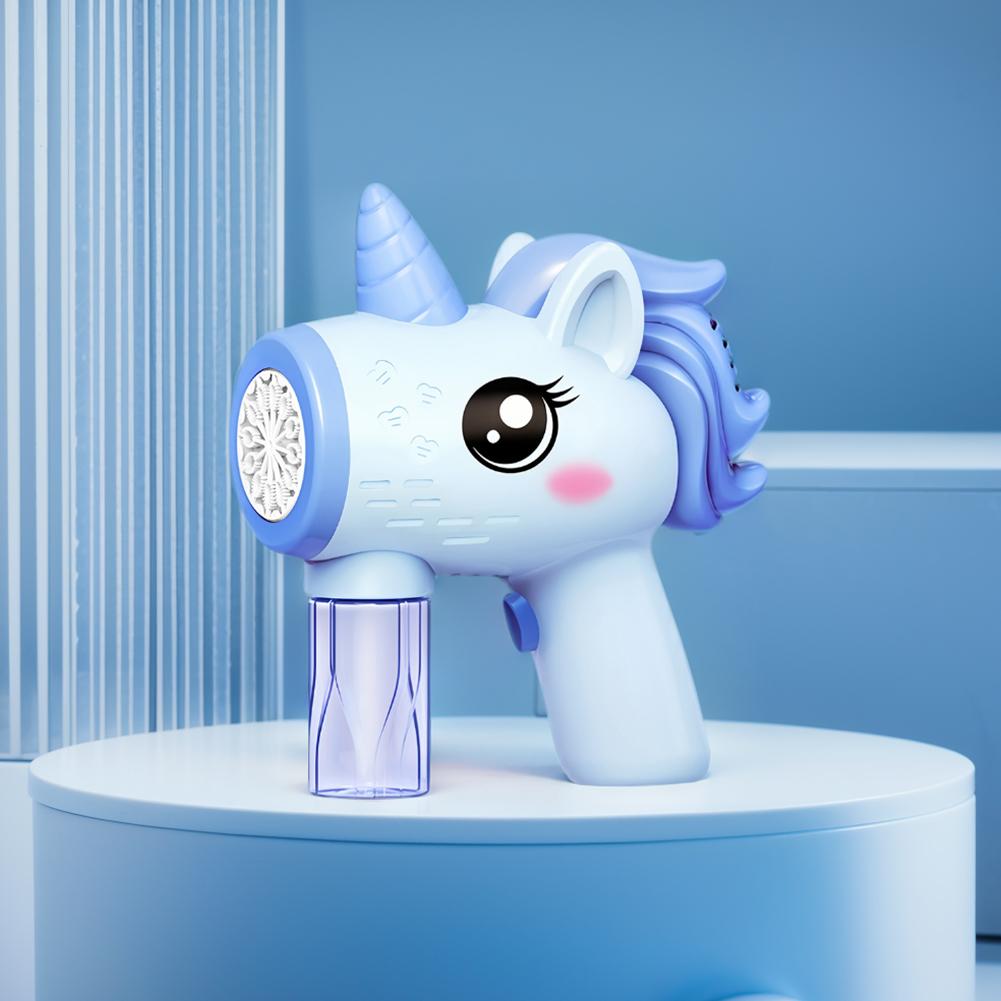 Unicorn Electric Bubble Gun  Automatic Bubble Machine Gun Bubble Blower Birthday Gifts for 3 4 5 6 Years Old Boys Girls