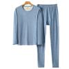 Men's and Women's Wool Silk Thermal Underwear Set – Warm, Thick, Velvet-Lined, Autumn Pants for Couples