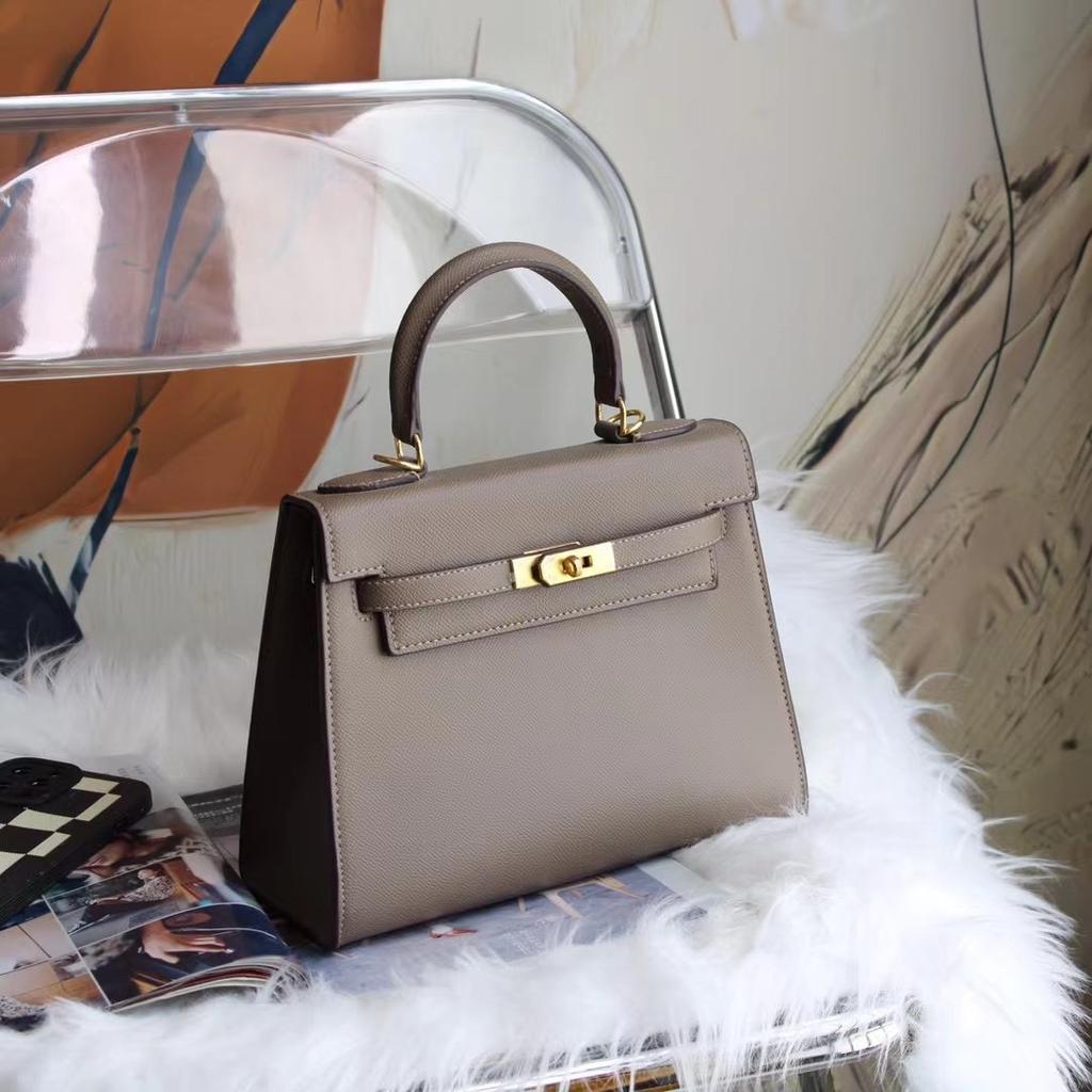 2025 neue High-End-Handtasche der zweiten Generation, leichter Luxus, für Damen, schlicht und vielseitig, Single Shoulder, diagonal zu tragen, Leder Kelli Tasche