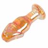Golden Glass Dildo Anal Butt Plug Sex Toy  Temperature Play Non Vibrating Butt Plugs