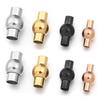 2 Sets/lot Round Ball Stainless Steel Strong Magnetic Clasps For Jewelry Making DIY Leather Cord Bracelet Necklace Connectors