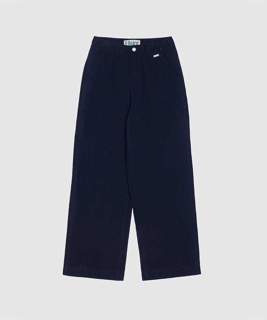 HAINT Standard Straight Easy Fit Cotton Pants 5Col_Navy