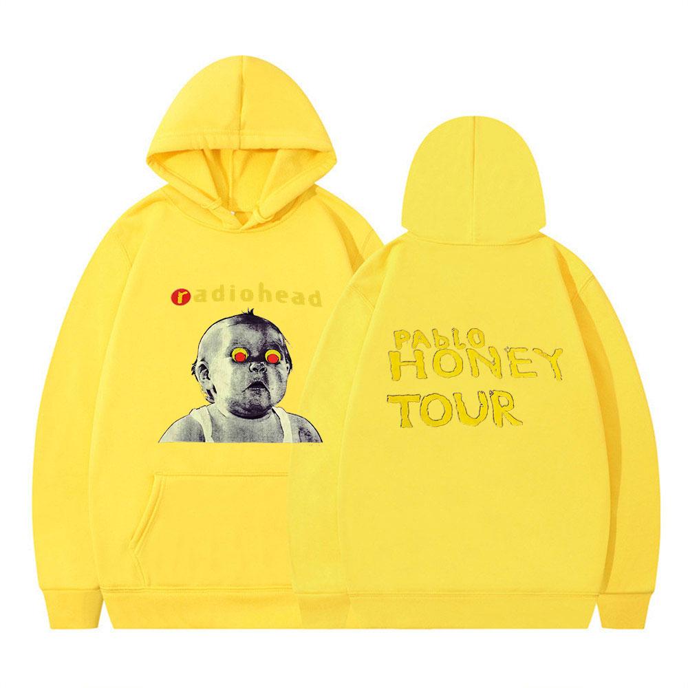 

Винтажная редкость!! Radiohead Pablo Honey Tour, музыкальный альбом с принтом, винтажный свитшот унисекс в стиле хип-хоп, пуловер, спортивный костюм унисекс XL