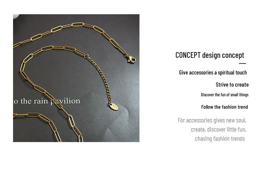 Love Letter Rabbit Pendant Necklace: Rectangle, Long Chain, Fade-Resistant Gold-Plated Titanium Steel.