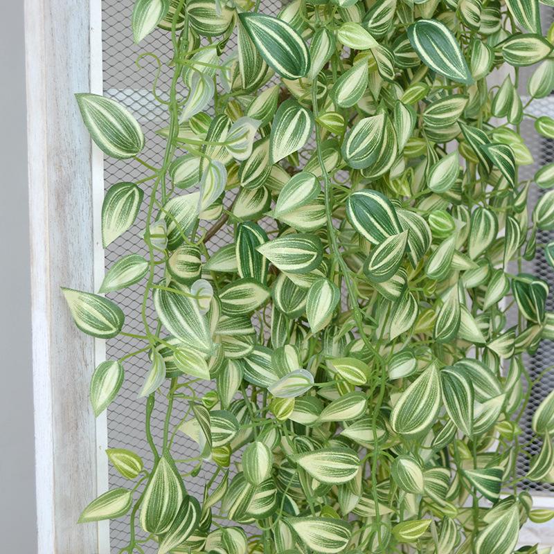 Wandering Jew Simulated Leaf Vine for Wedding Wall Decor