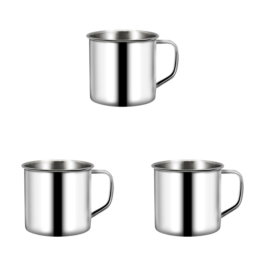 10-1pcs 200ml Childrens Water Cup Camping Coffee Cup Shatterproof Stainless Steel Espresso Cup Multifunction for Camping Picnic