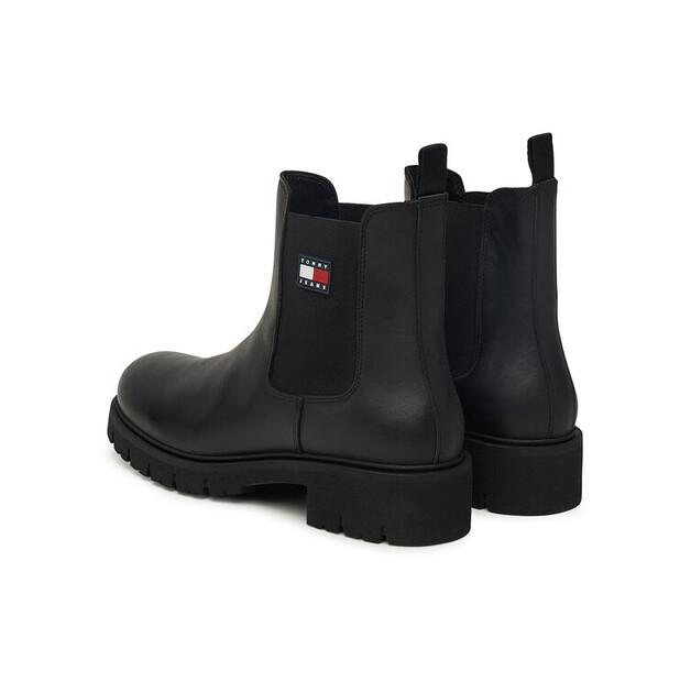 Кожаные ботинки челси Tommy Jeans Tjw EN0EN02825, чёрные