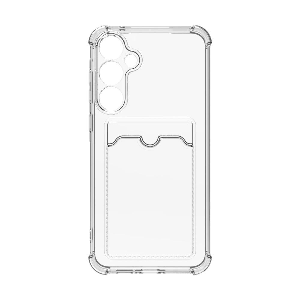 For For Samsung Galaxy S10 S20 S21 S22 S23 S24 FE Plus UItra Luxury Soft Card Bag Phone Case Transparent Bumper Cover