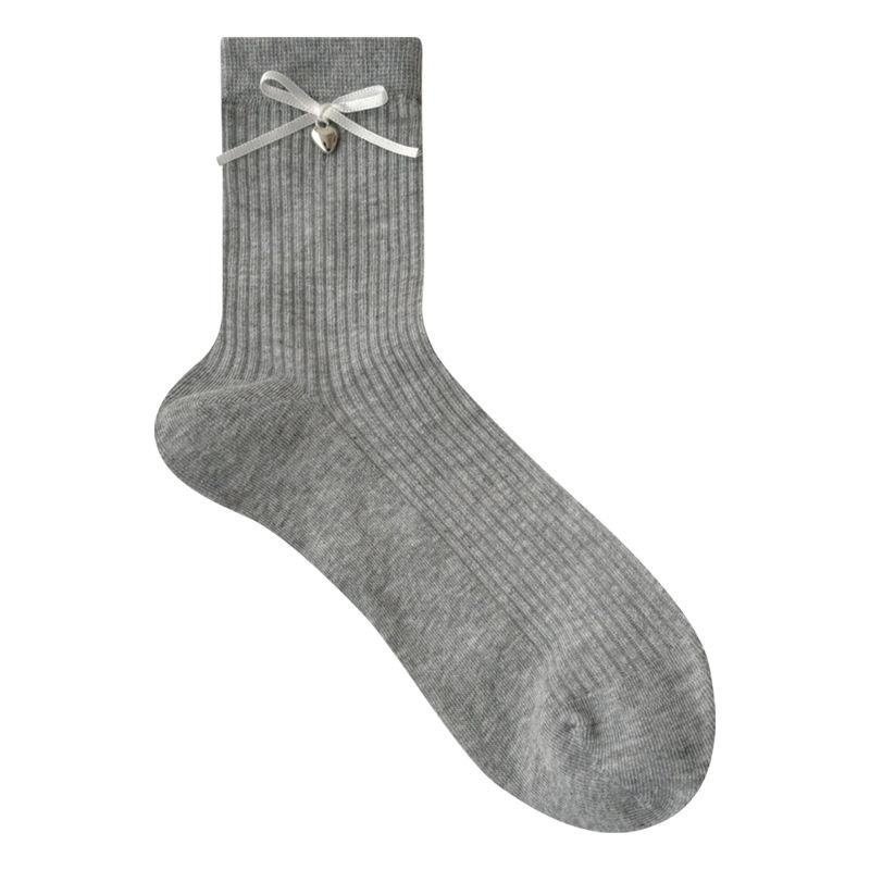 Bell accessories socks women's spring and summer cotton socks with German training shoes summer bow stacking socks tide