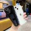 Clear Anti-Fall Case for iPhone16 Pro Max, 15 Plus, 14 Pro, and 13X - Cream Color