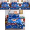 Premium Cartoon Stitch Bedding Set Cotton Blend Duvet Comforter Cover 4pcs For Cozy Warmth