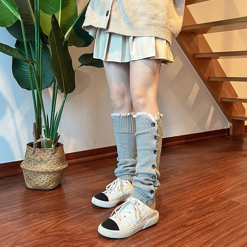 Harajuku Knitted Leg Cover Balletcore Boots Cover Cute Y2K Leg Warmers  Autumn/Winter