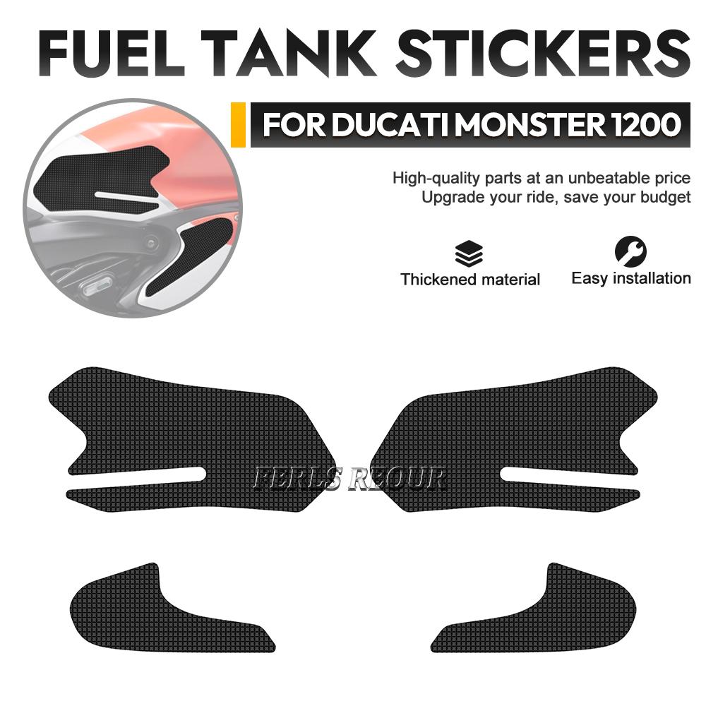 Motorcycle Rubber Fuel Tank Pad Stickers Non-slip Waterproof Gas Tankpads Kit For Ducati Panigale 899 2013-2015