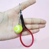 Creative Fashionable Tennis Racket Keychain: New Year Horse Souvenir & Bag Charm Pendant