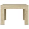  Coffee Table, Sonoma Oak, 50x50x35 Cm, Wood-based Material