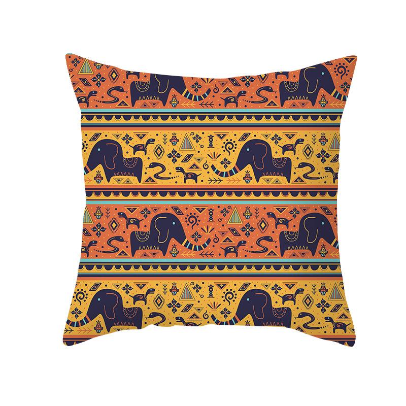 Geometric Pillow Abstract Stripe Cushion Cover Ethnic Style Office Sofa Pillowcase Home Decor Pillowcase