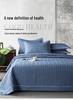 All-Season Solid Color Quilted Bedding Set with Duvet Insert and Cotton Padding