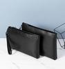 Men's Summer Genuine Leather Anti-theft Clutch Bag, Fashionable and Simple Multi-compartment Envelope Design