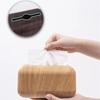 Japanese Tissue Box Napkin Storage Holder Wooden Cover ABS Toilet Paper Case Container Simple Stylish Home Car Desktop Organizer