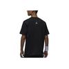 Jordan American Retro Letter Print Round Neck Casual Short Sleeve T-Shirt Men Tops Black FN6017-010
