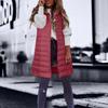 Fashionable Women's Long Down Vest Women's Casual Sleeveless Hooded Down Vest Jacket