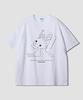 Geulaenpini Lonely Rabbit Oversized Short Sleeve T-Shirt - White