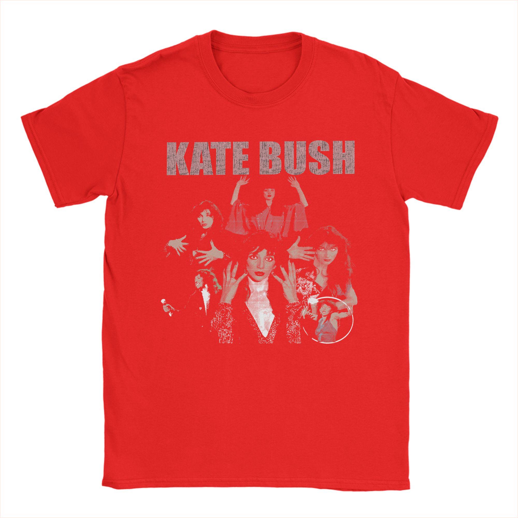 

Running Up That Hill Kate Bush Unisexs T Shirt Vintage Tee Shirt Short Sleeve Round Neck TShirt Pure Cotton Adult Clothes S