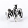 Creative bat wing sword titanium steel ring dark gothic retro personalized three-dimensional ring jewelry