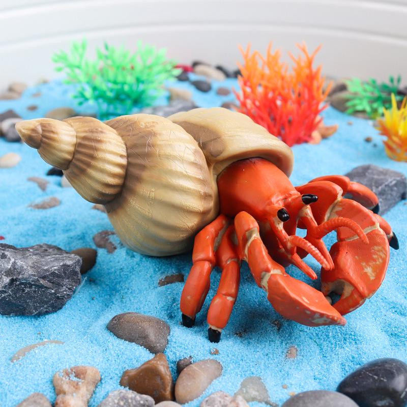 Underwater Hermit Crab Toy - Marine Life Model for Children's Cognitive Play